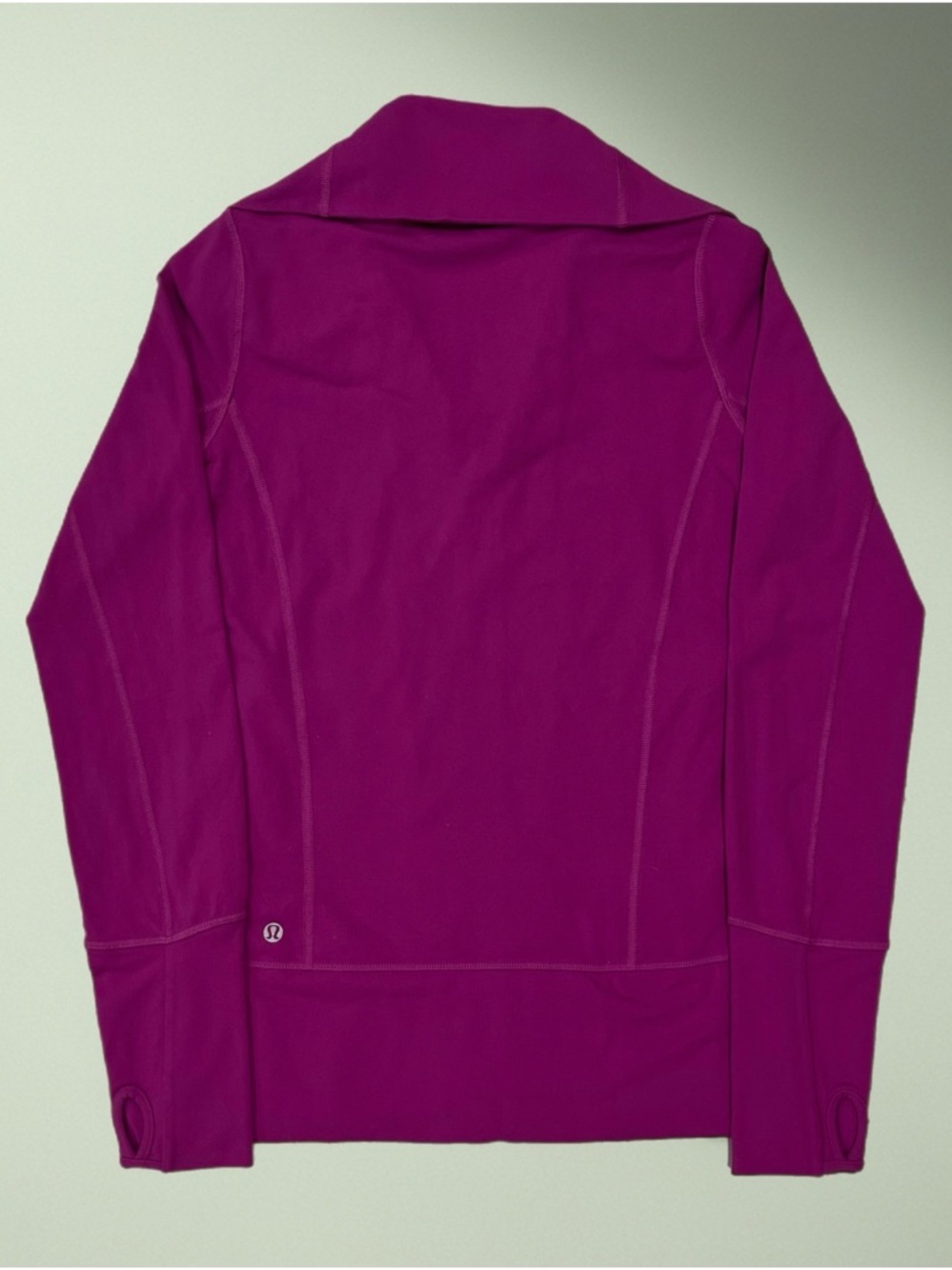 🚴🏼♀️ Lululemon In Stride Jacket~Women’s Sz 4~Fuchsia w/ Large Black Logo - Picture 8 of 12